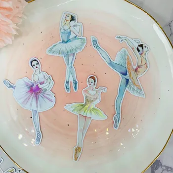 14pcs Ballett tüdruk Raamat Kleebised Omatehtud Raamatupidamine Kleebised Sülearvuti / Dekoratiivne scrapbooking / DIY