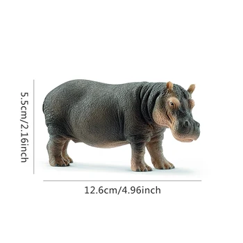 5 Tolline Hippo Loomade Kuju Mänguasi Simulatsioon Loomade Mänguasi Kingitus Lastele