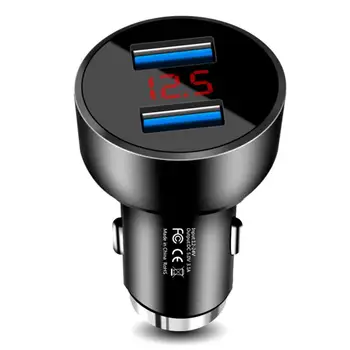 USB-Auto Asendamine Laadija 2-Port QC 3.0 Adapter sigaretisüütaja LED Voltmeeter igat Tüüpi Mobiiltelefonid Auto Osad