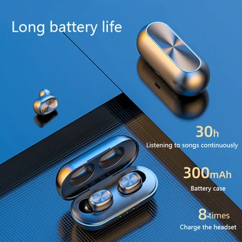 Bluetooth5.0 Kõrvaklapid TWS Stereo Juhtmeta Kõrvaklapid Sõrmejälje Touch Veekindel Sport Earbuds Peakomplekt Dual-Mic Noise Cancel