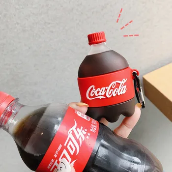 Lahe 3D Cartoon Cola Sprite Pudeli Kuju Kõrvaklapid Juhtudel Klamber Airpods Pro Armas karastusjoogid Katted Airpods 1/2