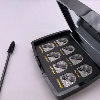 8Pcs Magnet Ripsmed 2-Magnet Aplikaator Pintsetid Harja komplekt Faux Naarits Silma Laiendamine Väike Klastrite Veekindel Kauakestev
