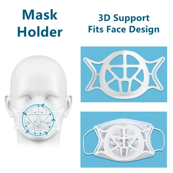 5TK 3D Täiskasvanu Mask Bracket Eraldi Nina Suu Toetada Hingamine Aitab Sisemine Padi Omaniku Nägu Kate Hingav Pehme Raam