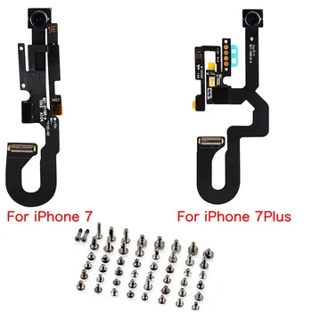 Täielik Osad LCD Ekraan, Metallist Plaat Bracket Front Kaamera Nuppu Home Klahvi Flex Kaabel Kuular Kruvidega iPhone 7G 7 Pluss