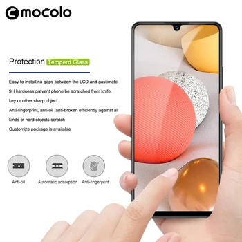 Samsung A42 Screen Protector Mocolo A42 A52 Täis Liimitud Liimiga Karastatud Klaas, kile Samsung Galaxy A52 Ekraani Kaitsekile