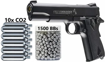 Umarex Colt Ülem - Full Metal 1911 Blowback CO2 Cal .177 BB Püstol Õhu Püstoliga Seina tina märk