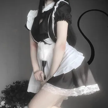 Naiste Sexy Cosplay Magus Lolita Kleit Jaapani Neiu Kostüüm Anime Cosplay Kawaii Kohvibaar Ühtne Halloween Komplekt