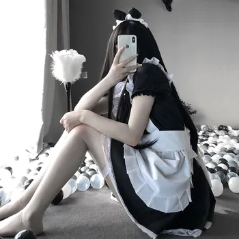 Naiste Sexy Cosplay Magus Lolita Kleit Jaapani Neiu Kostüüm Anime Cosplay Kawaii Kohvibaar Ühtne Halloween Komplekt