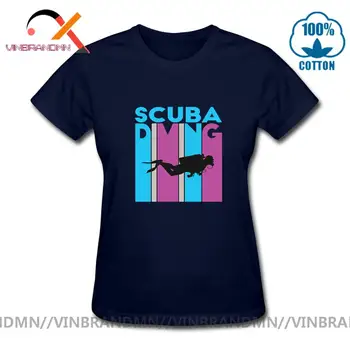 Naljakas Scuba Diving Naiste T-Särk 2020 Hipster Mere Snorkeling Sukelduda Tee Uus Scuba Diver Streetwear T-Särgid Klassikaline Puuvilla Riided