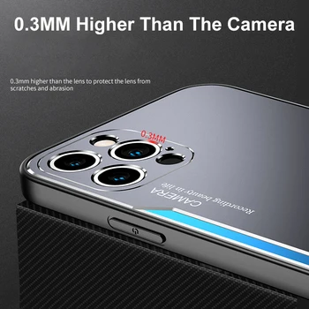 Alumiinium Metall Telefon Case For iPhone Mini 12 11 Pro Max SE 2020 Luksus Silikoon Kate Case For iPhone X-XR, XS Max 6 6S 7 8 Plus