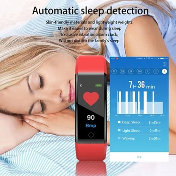 115 Pluss Smart Watch Bluetooth Sport Kellad Tervise Smart Käepaela Südame Löögisageduse Fitness Pedometer Käevõru Veekindel Mehi Vaadata