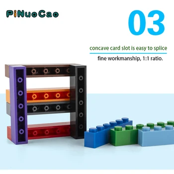 PINUOCAO 3009 Paks 1x6 ehitusplokid 10tk/kott 15Colors kooskõlas logo Haridus Ehitus Kogumispunkt Tellised Mänguasjad