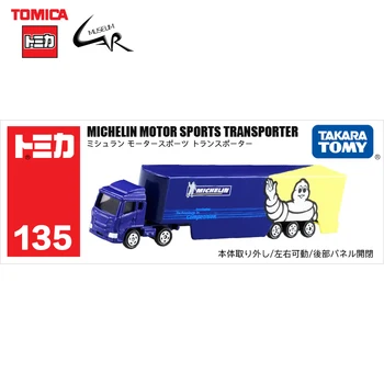 Takara Tomy Tomica Sulamist Auto Mudel Mees Mänguasi 135 Pikk Michelin Motor Sport Vedaja Truck