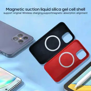 Magnet Ehtne Nahk Case For Iphone 12Pro Max 12 Mini Ametlik Vedela Silikooniga Mobiiltelefoni Tarvikud Juhtudel & Hõlmab