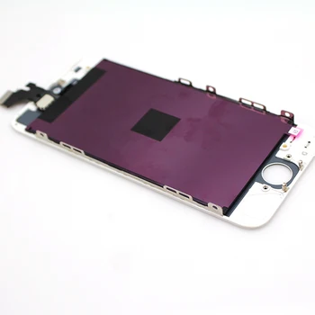 IPhone 5 Esi Klaas LCD Ekraan Puutetundlik Digitizer Paneeli Raam Must Ja Valge Mobiiltelefoni LCD Ekraanid