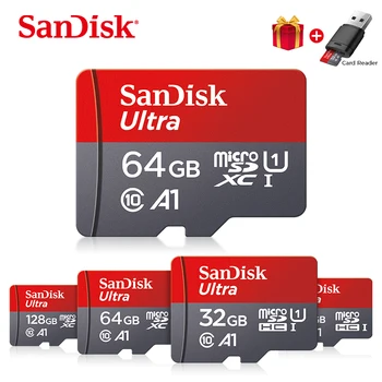 SanDisk Micro SD Card 128GB 64GBTF kaardi usb flash 32GB 16GB mälukaart 98mb/s microsd Class10 Originaal Telefoni Flash kaardid