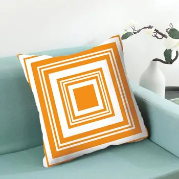 Padjakate Oranž Geomeetriline Muster Dekoratiivsed 45x45cm Padi Auto Super Fashion Home Auto Koju Padi Hõlmab Dekoratiivse