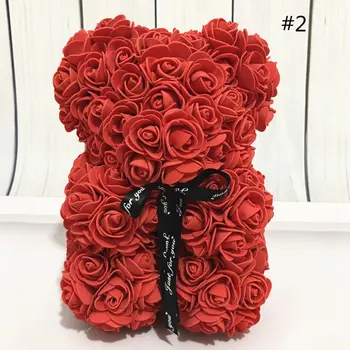 DIY 25 cm Teddy Roosi Karu nr Kasti Kunstlik PE Lill Karu Tõusis sõbrapäeva Sõbranna Naised Naine emadepäeva Kingitused