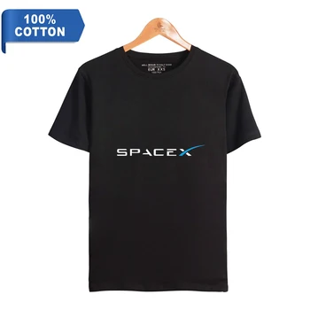 SpaceX Tshirts Meestel O-Kaeluse Unisex Tshirt Puuvill Naiste Suvine T-särk, Lühikesed Varrukad Vabaaja Harajuku SpaceX Riided