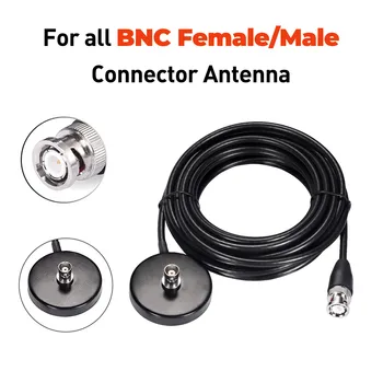（Kohaldatakse BNC Mees CB Raadio Antenn ）Magnetic Base Adapter pikenduskaabel 3M/5M BNC Mees Ühenduspesa Kenwood