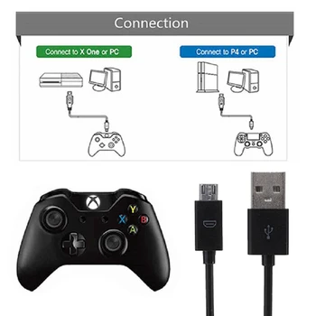 Uus Pikk Micro-USB-Laadimine Laadimine 3 Meetri toitejuhtme PS4 Xbox Ühe Töötleja 3m