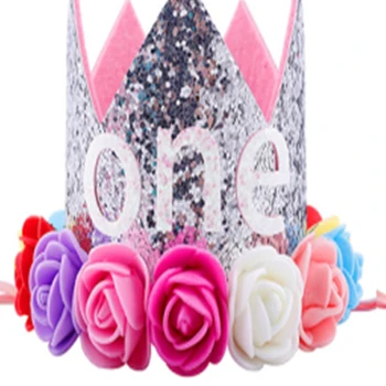 Armas Vastsündinud Beebi Tüdruk 1. Sünnipäeva Lill Printsess Crown Peapael Kingitus