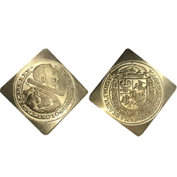 Poola Zygmunt III Waza Bydgoszcz 1641 Messing Koopia kuldmünt