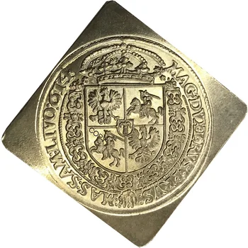 Poola Zygmunt III Waza Bydgoszcz 1641 Messing Koopia kuldmünt