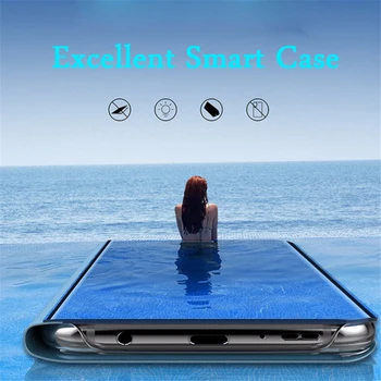 Smart Mirror Flip Case For Samsung Galaxy S8 S9 Plus S10 S10E J4 J6 Pluss A6 A7 A8 A9 2018 5G J5 J7 2017 2016 Telefoni Kate Funda