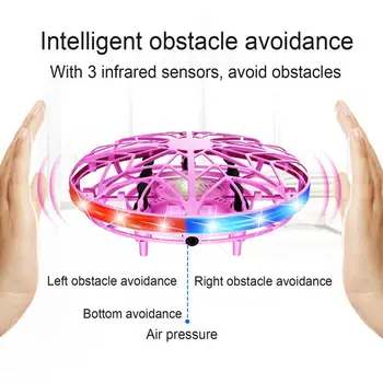 Värvikas Nelja-Telje UFO Undamine Mini Smart Anti-sügisel Õhusõiduki Induktsiooni Käsi Kontrolli all Sõitvate Mänguasi Lastele Kingitus