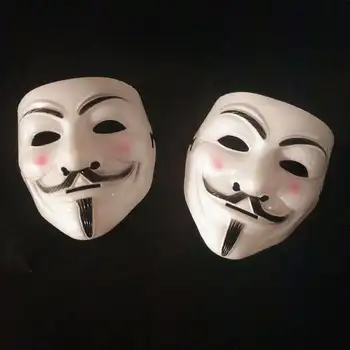 Halloween Maskid V for Vendetta Mask Guy Fawkes Anonüümseks Fancy Kleit Cosplay Kostüüm