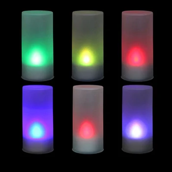 LED Elektrooniline Värvide Värelus Küünal Tuli Kodu Pool Decor DRSA889