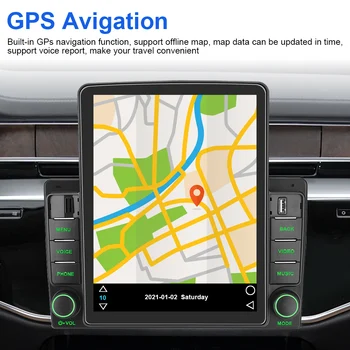 Gps Navigation Mobiiltelefoni Ühendamise Auto Audio Stereo Raadio 2 Din Auto Raadio, WiFi, Bluetooth Multimeedia Video Player