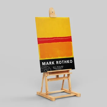 Oranž Punane Kollane Abstraktne Lõuend Maali, Mark Rothko Näituse Plakat, Rothko Nr 5/Nr 22 Wall Decor, Vintage Seina Art Kingitus