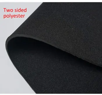 4.0 MM/5MM paksusega kahepoolne polüesterkiud must SRB Neopreenist materjal riie