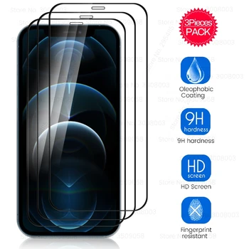 3tk täielikult katta kaitsva klaasi apple iphone 12 pro max mini klaas ekraani kaitsed kohta aifon i12 i12mini i12pro telefon film