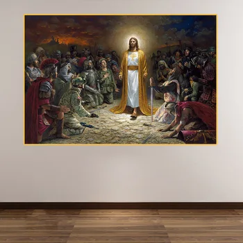 Christian Jeesus Päästab Maailma, Lõuend Maali Cuadros Plakatid, Prindid Seina Kunst elutuba Home Decor (raamita)