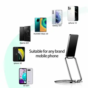 Kokkupandav Metallist Mobiiltelefoni Omanik Rõngas Luku Ülestõstetav Desktop Mobiiltelefoni Omanik Auto Magnet IPhone Xiaomi Samsung