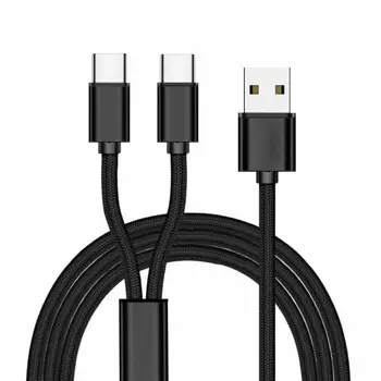 2 in 1 USB 2.0 (Tüüp C, tasu Kaabel-laadimiskaabel Tüüp C Android smart-phones /MP3 /Bluetooth-ühilduvad kõrvaklapid