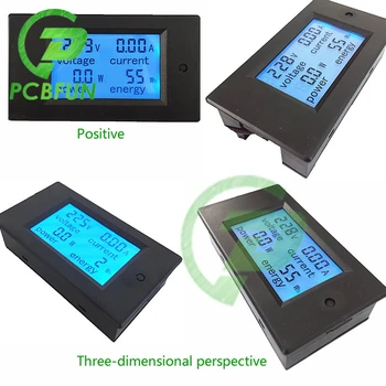 20A AC Digitaalne LCD Paneelil Power Meter Ekraan toiteallikas, Voltmeeter Energia Ammeter Pinge Praeguse Arvesti LCD Paneel AC Arvesti