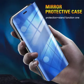 Luxury Smart Mirror Flip Case For Xiaomi Mi 10T Pro Lite 10 T Kerge Xiomi Mi10T 5G Seista Magnet Selge Vaata Telefoni Kaas Coque