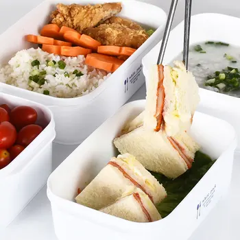 Ristküliku/Ruudu Bento Lunch Box Lekkekindlad Toidu Säilitamise Konteiner, Crisper Suur võimsus, mida saab kasutada mis sisaldavad riisi,