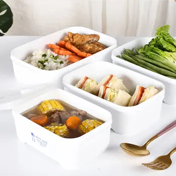 Ristküliku/Ruudu Bento Lunch Box Lekkekindlad Toidu Säilitamise Konteiner, Crisper Suur võimsus, mida saab kasutada mis sisaldavad riisi,