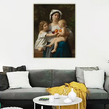 Citon William Adolphe Bouguereau《Apelsinid》Lõuend Kunsti Õli Maali Kunsti Plakati Pilt Seina Decor Kodu Sisekujunduses