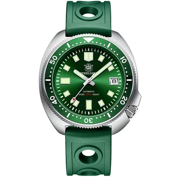 Steeldive Täiendatud Versioon Kilpkonn Diver Watch 20 Baari Roostevabast Terasest Mehed Automaatne Mehaaniline Sapphire Helendav