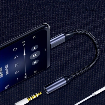 Adapter USB Type C Mini Jack 3.5 mm Audio Adapter, Kõrvaklapid Headjack Kõrvaklappide Converter-Kaabli Pistik Iphone Samsung