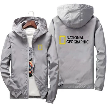 National Geographic Jacket Mens Uuring Ekspeditsiooni Teadlane Top Jacket Mens Fashion üleriided Naljakas windbreaker topp