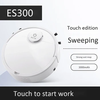 ES300 Laetav Tark Robot Vaccumm Cleaner 3 in 1 USB Smart Auto ing Kuiv Märg Mop Tugev Äraveo er