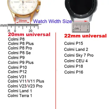 Silikoon Käepael Jaoks Colmi P8 Pro Plus Se P9 V31 V11 V23 Pro Terra Käevõru Rihm 20mm Smart Watch Band Asendamine Watchband