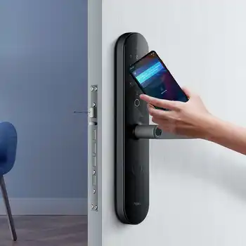 Aqara N100 Smart Ukse Lukustamine Sõrmejälje Bluetooth-Parool Avamine Töötab Apple HomeKit Smart Seos Uksekell
